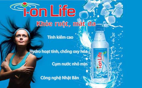 Nước ion life đóng chai 1,25l thùng 12 chai