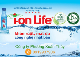 Nước ion life đóng chai 450ml thùng 24 chai