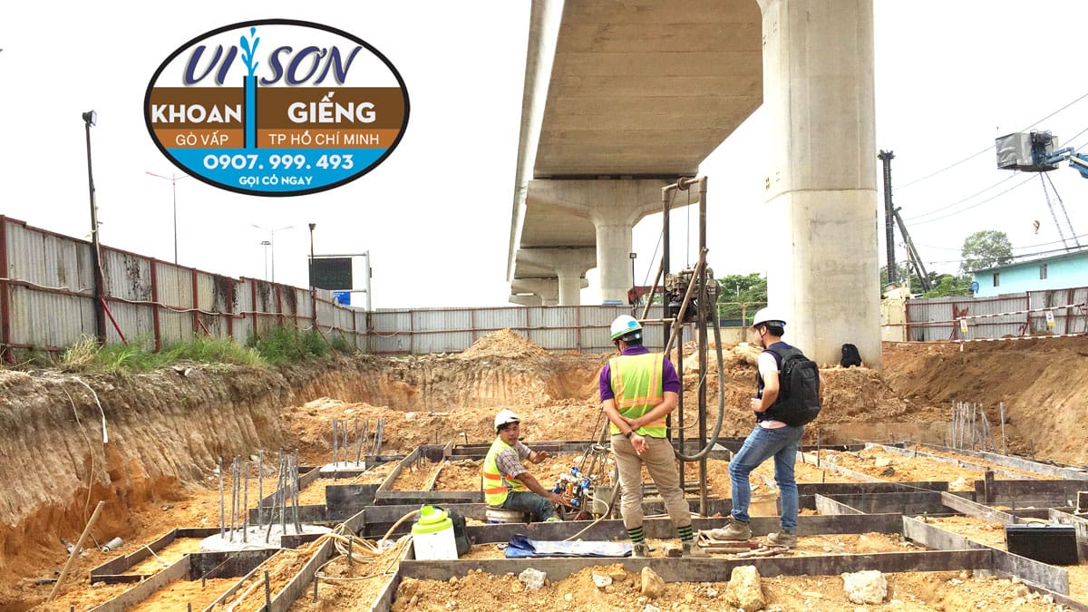 Khoan giếng công nghiệp giếng gia đình giếng tiếp địa quận 9 TPHCM với công trình metro Sài Gòn Suối Tiên